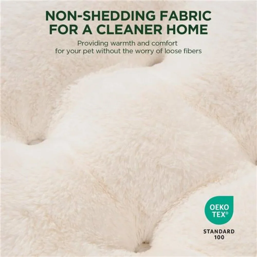 Washable Round Cat Beds for Indoor Cats, Super Soft